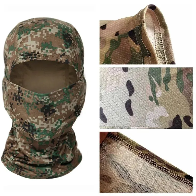 Taktische Sturmhaube für den Außenbereich, Fahrrad, Schild, Abdeckung, Armee, Militär, Vollmaske, Jagdhut, Camouflage, Sturmhaube, Schal