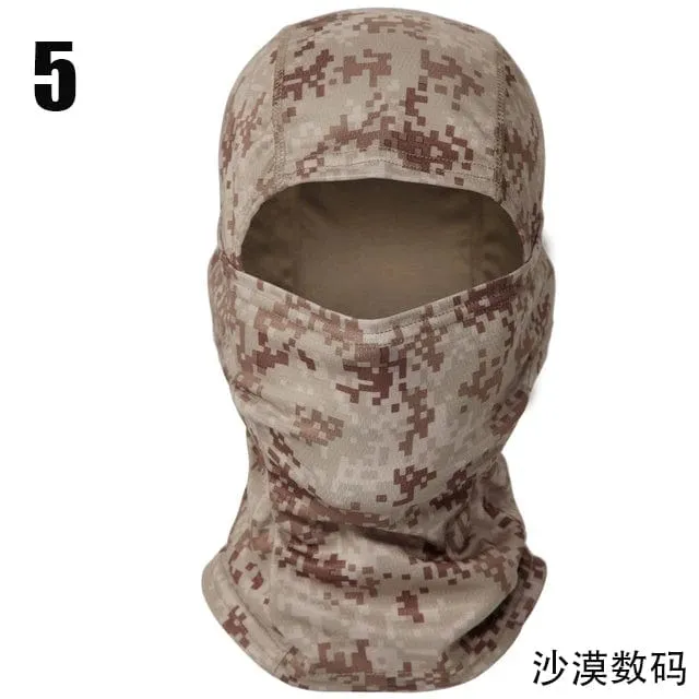 Taktische Camouflage Sturmhaube Vollgesichtsmaske Ski Fahrrad Radfahren Armee Jagd Kopfbedeckung Schal Multicam Militär Airsoft Cap Männer