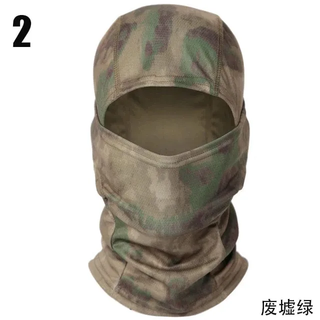 Taktische Camouflage Sturmhaube Vollgesichtsmaske Ski Fahrrad Radfahren Armee Jagd Kopfbedeckung Schal Multicam Militär Airsoft Cap Männer