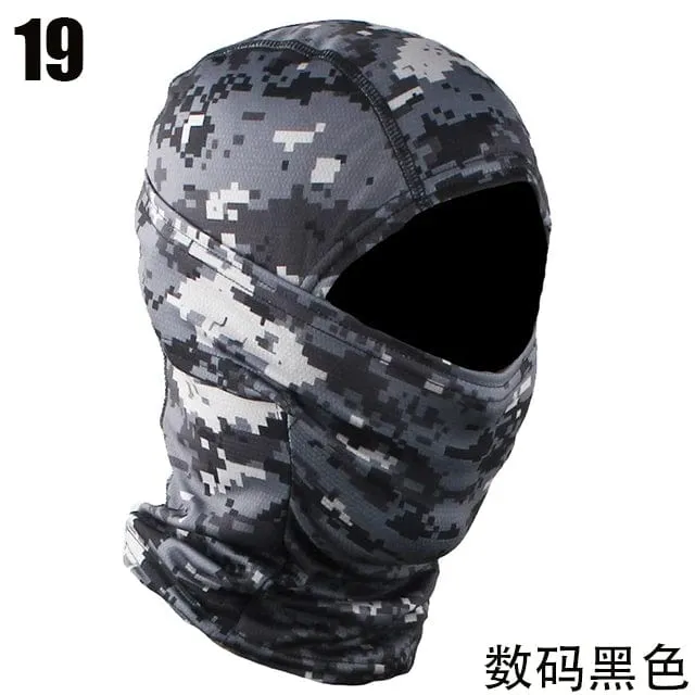 Taktische Camouflage Sturmhaube Vollgesichtsmaske Ski Fahrrad Radfahren Armee Jagd Kopfbedeckung Schal Multicam Militär Airsoft Cap Männer
