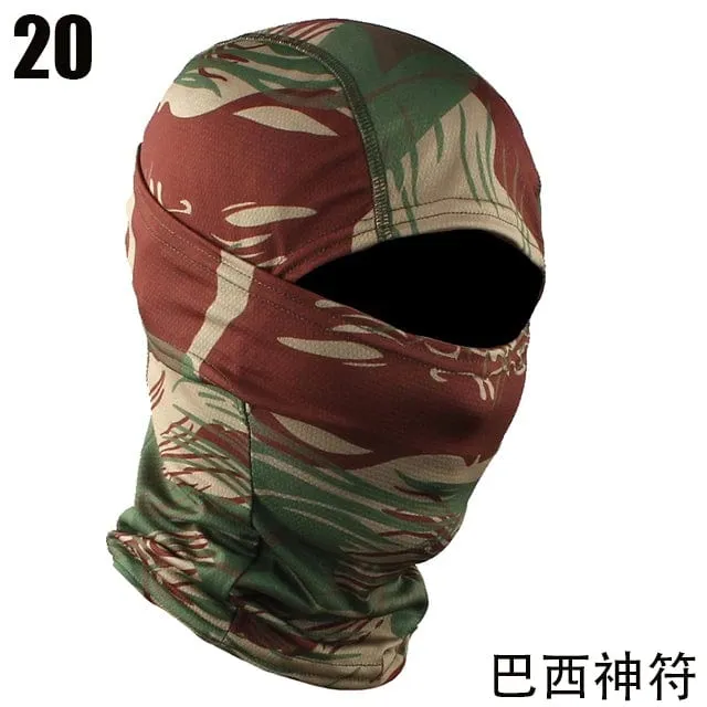Taktische Camouflage Sturmhaube Vollgesichtsmaske Ski Fahrrad Radfahren Armee Jagd Kopfbedeckung Schal Multicam Militär Airsoft Cap Männer