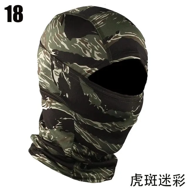 Taktische Camouflage Sturmhaube Vollgesichtsmaske Ski Fahrrad Radfahren Armee Jagd Kopfbedeckung Schal Multicam Militär Airsoft Cap Männer