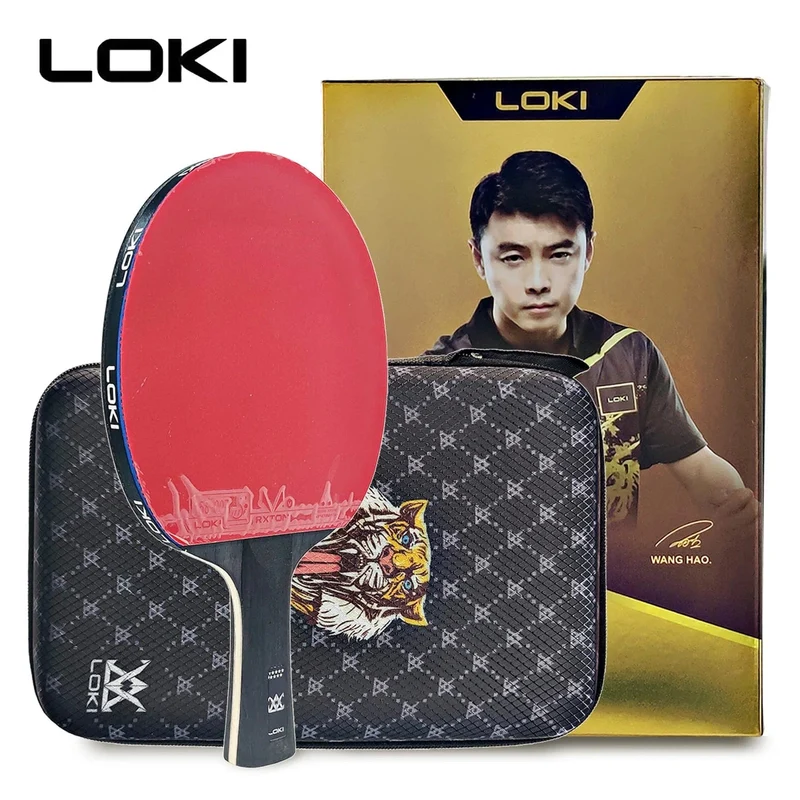 Loki E-Serie Tischtennis Schläger Professionelle Carbon Klinge Ping Pong Schläger Paddel Hohe Elastische Gummi