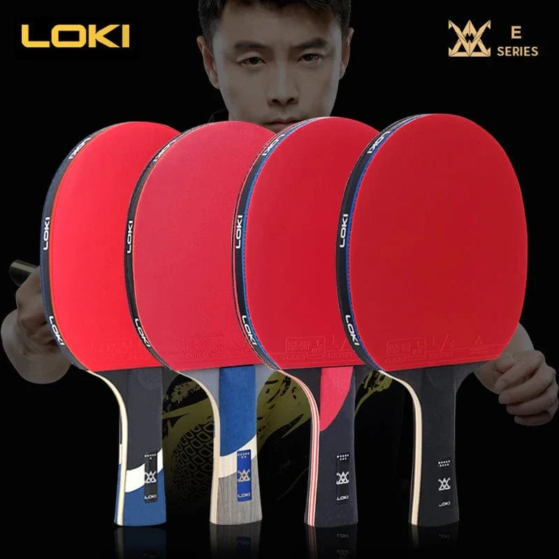 Loki E-Serie Tischtennis Schläger Professionelle Carbon Klinge Ping Pong Schläger Paddel Hohe Elastische Gummi