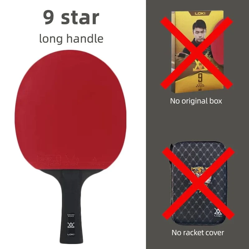 Loki E-Serie Tischtennis Schläger Professionelle Carbon Klinge Ping Pong Schläger Paddel Hohe Elastische Gummi