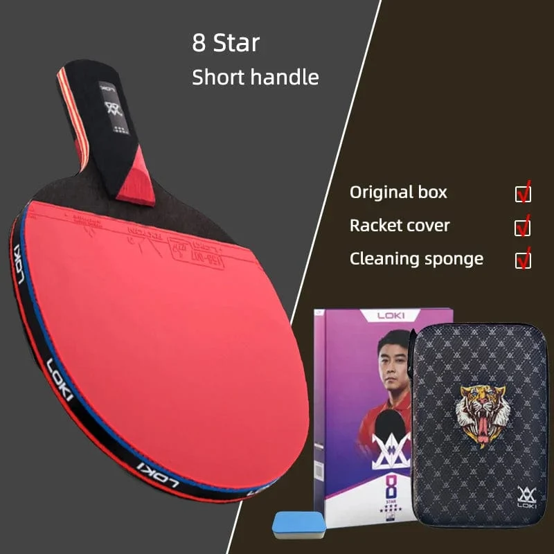 Loki E-Serie Tischtennis Schläger Professionelle Carbon Klinge Ping Pong Schläger Paddel Hohe Elastische Gummi