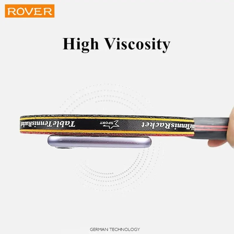 6 Star Tischtennisschläger 2-teilig Professionelles Ping-Pong-Schlägerset Noppen-in-Gummi Hochwertiges Schlägerpaddel mit Tasche
