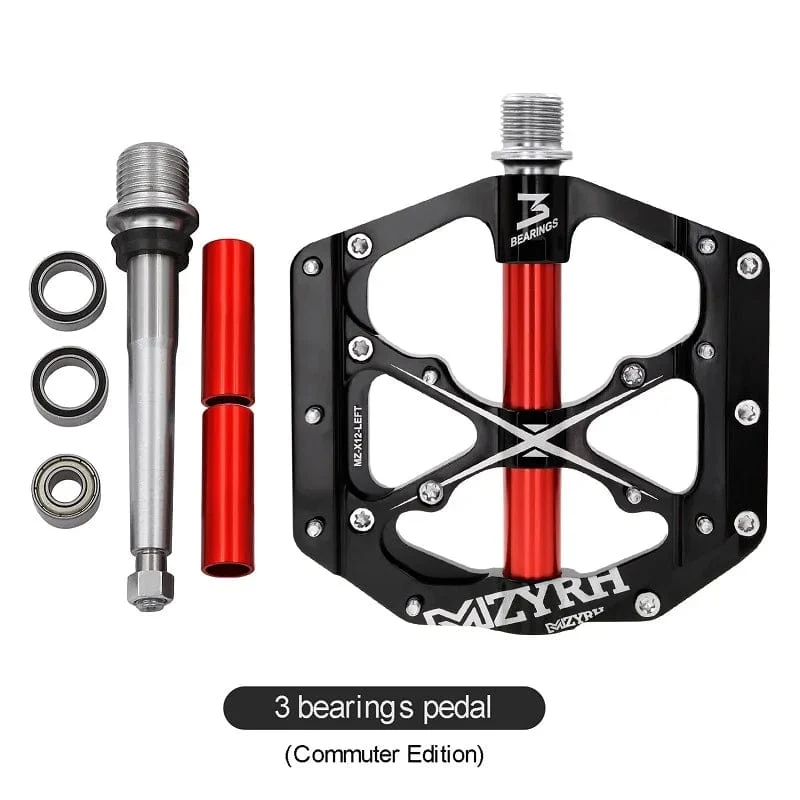 Fahrradpedale 3 Lager MTB Anti-Rutsch Ultraleicht Aluminium Mountain Road Bike Plattform Pedale Fahrradzubehör