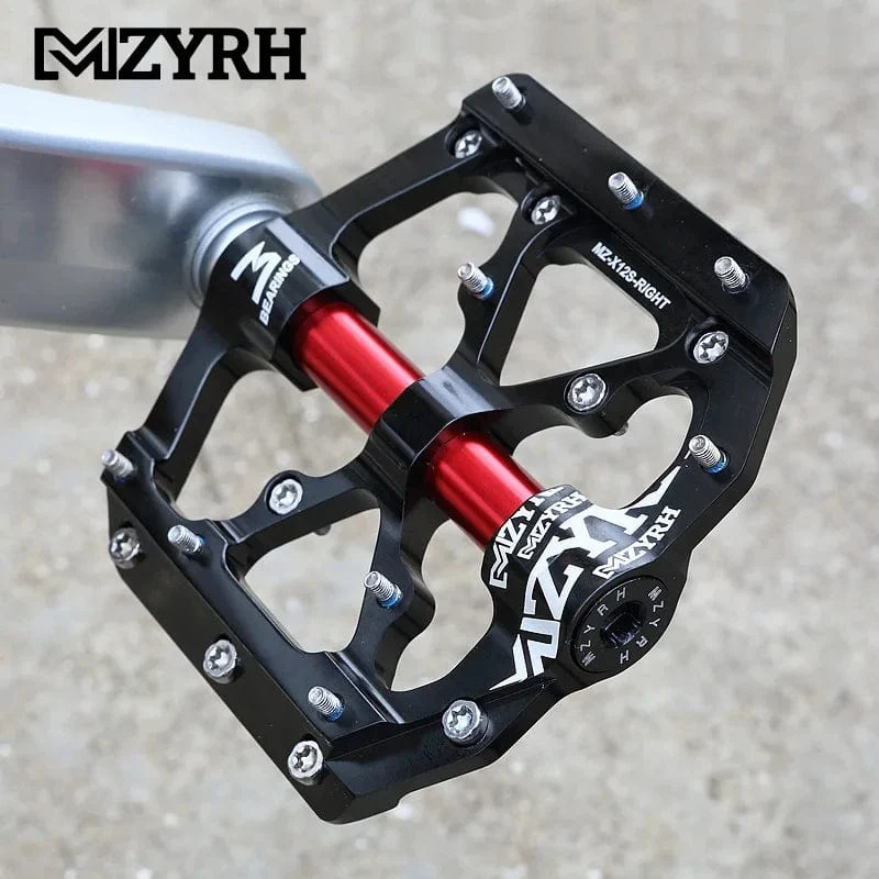 Fahrradpedale 3 Lager MTB Anti-Rutsch Ultraleicht Aluminium Mountain Road Bike Plattform Pedale Fahrradzubehör