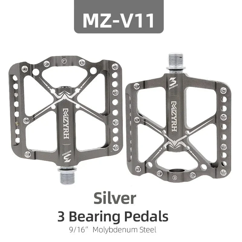 Fahrradpedale 3 Lager MTB Anti-Rutsch Ultraleicht Aluminium Mountain Road Bike Plattform Pedale Fahrradzubehör