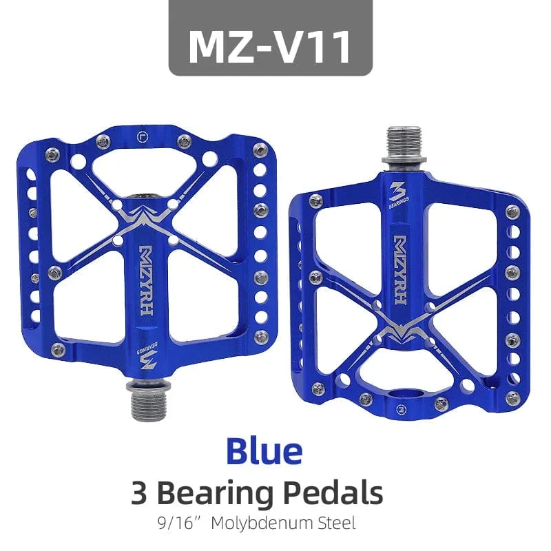 Fahrradpedale 3 Lager MTB Anti-Rutsch Ultraleicht Aluminium Mountain Road Bike Plattform Pedale Fahrradzubehör