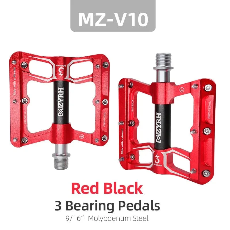 Fahrradpedale 3 Lager MTB Anti-Rutsch Ultraleicht Aluminium Mountain Road Bike Plattform Pedale Fahrradzubehör