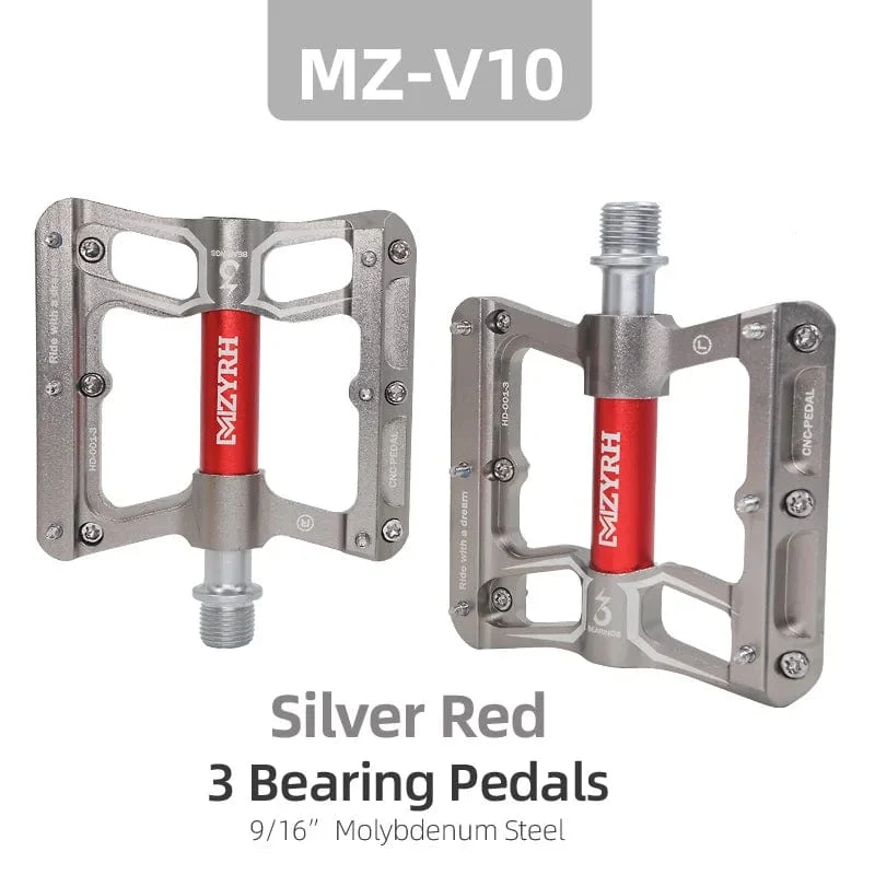 Fahrradpedale 3 Lager MTB Anti-Rutsch Ultraleicht Aluminium Mountain Road Bike Plattform Pedale Fahrradzubehör