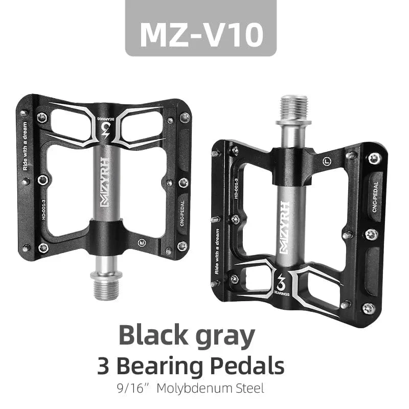 Fahrradpedale 3 Lager MTB Anti-Rutsch Ultraleicht Aluminium Mountain Road Bike Plattform Pedale Fahrradzubehör