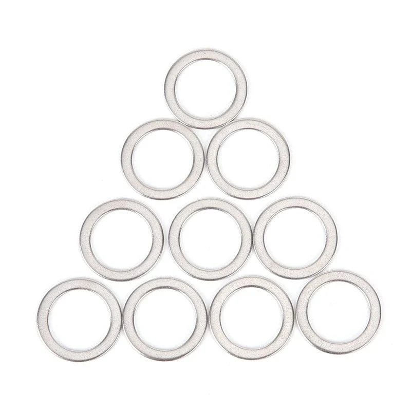 10 Stücke 2 cm Edelstahl Fahrrad Pedal Spacer Kurbel Radfahren MTB Bike Edelstahl Ring Scheiben