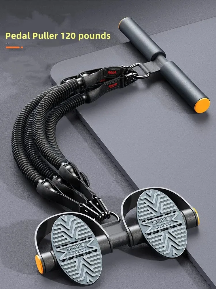 Pedaltyp-Spanner Multifunktionales Spanngerät für Männerfitness, Rücken-, Bauch- und Bauchmuskeltraining, Zugseil