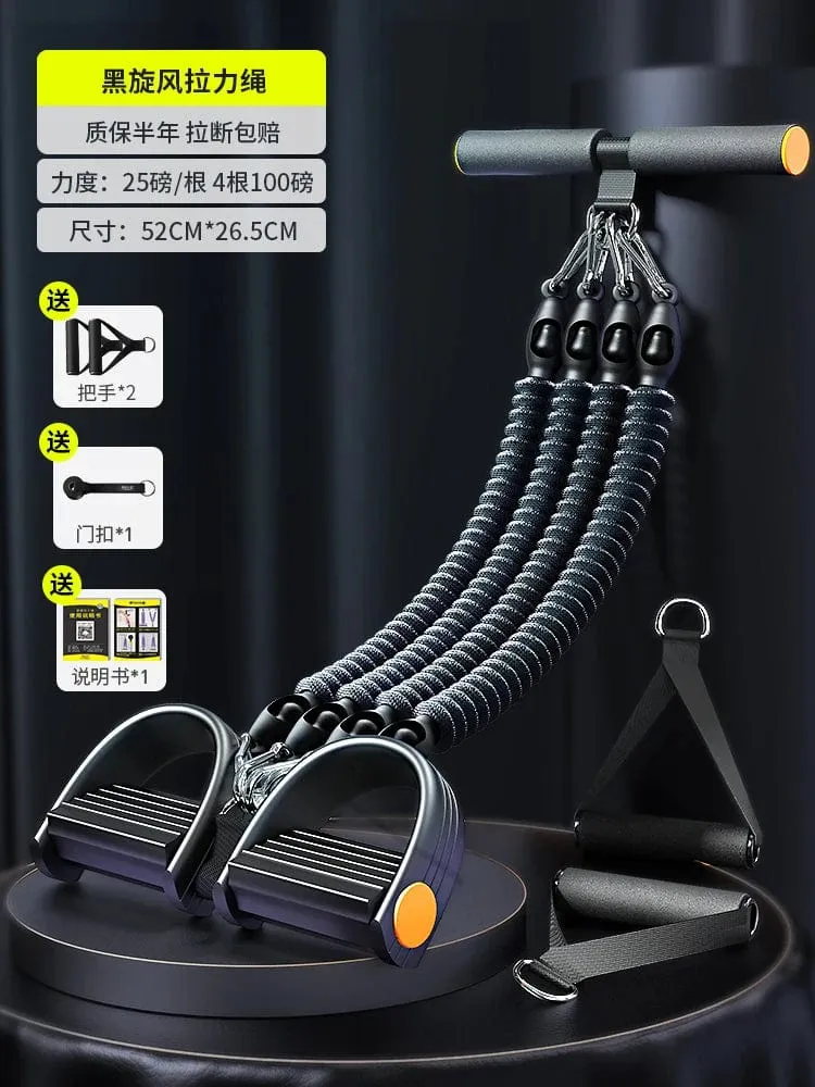 Pedaltyp-Spanner Multifunktionales Spanngerät für Männerfitness, Rücken-, Bauch- und Bauchmuskeltraining, Zugseil