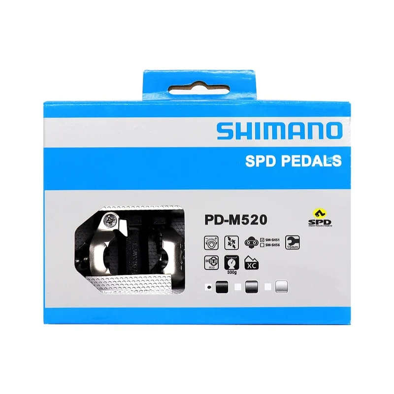 Shimano PD M520 Mountainbike Pedal für Deore SLX XT MTB Fahrrad Self-locking Lock Füße Fahrrad Teile Fahrrad Zubehör