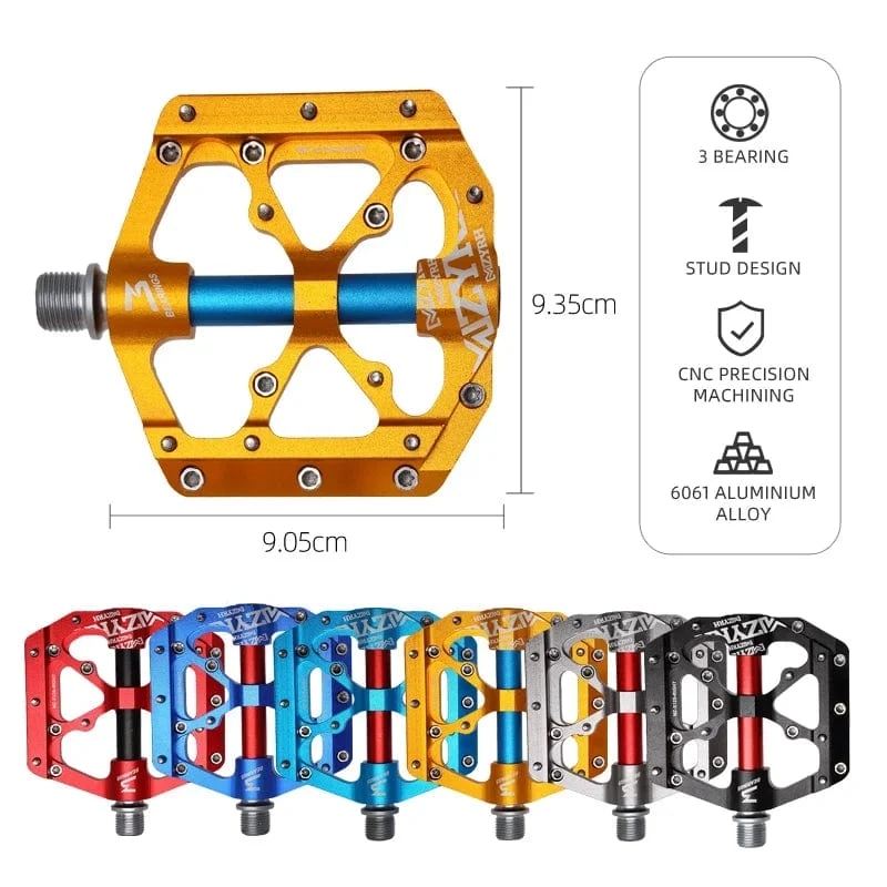 3 lager Fahrrad Pedale Ultraleicht Anti-slip CNC BMX MTB Rennrad Pedal Radfahren Sealed Bearing Bike Pedale