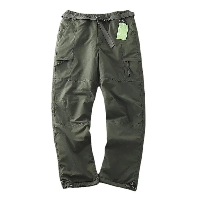 Camping-Jagdausrüstungshose Deutschland Winddichte wasserdichte Plüsch-Softshell-Hose Outdoor-Männer Straight Multi Bag Overalls