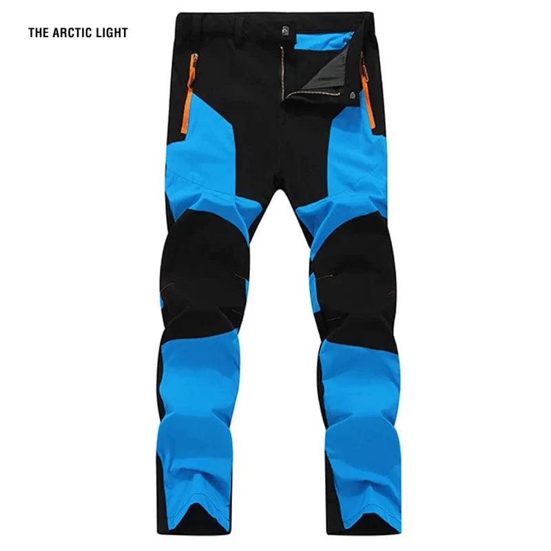 TRVLWEGO Männer Wandern Camping Hosen Verschleißfeste Schnell Trocknende Anti-UV-Hose Wasserdichte Elastische Hose 5XL Klettern Trekking Sommer