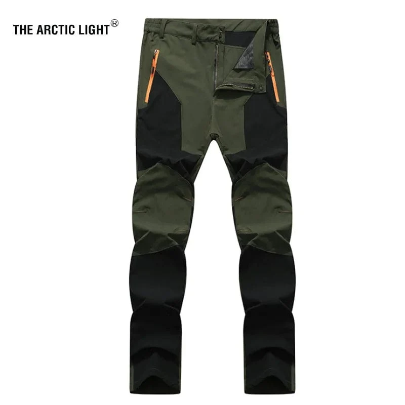 TRVLWEGO Männer Wandern Camping Hosen Verschleißfeste Schnell Trocknende Anti-UV-Hose Wasserdichte Elastische Hose 5XL Klettern Trekking Sommer
