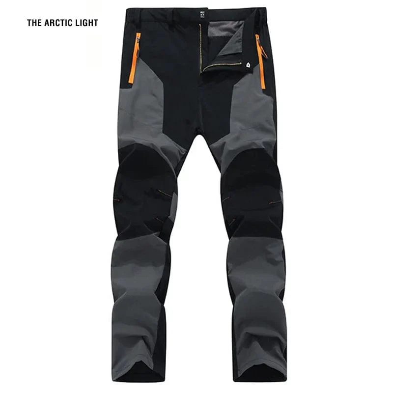TRVLWEGO Männer Wandern Camping Hosen Verschleißfeste Schnell Trocknende Anti-UV-Hose Wasserdichte Elastische Hose 5XL Klettern Trekking Sommer