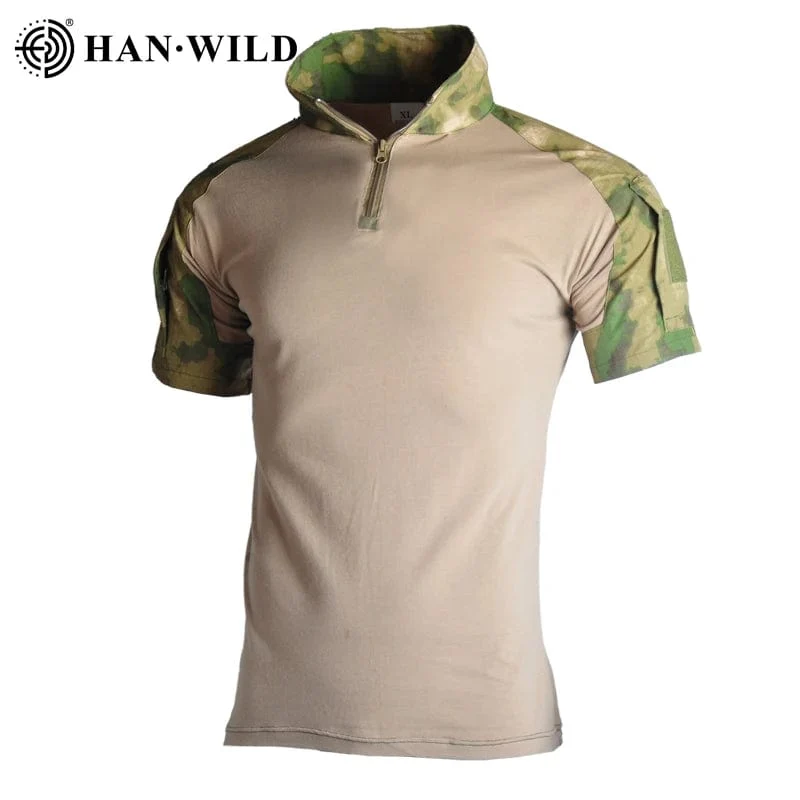 Militärische Camo-Shirts, T-Shirts für Herren, Outdoor, Airsoft, taktisches Combat-Shirt, Jagdkleidung, Tops, Trainingskleidung, Armee-T-Shirt, Wandern
