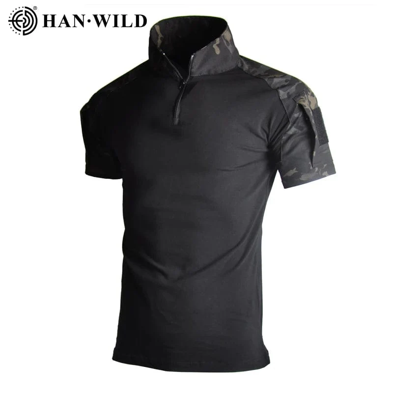 Militärische Camo-Shirts, T-Shirts für Herren, Outdoor, Airsoft, taktisches Combat-Shirt, Jagdkleidung, Tops, Trainingskleidung, Armee-T-Shirt, Wandern