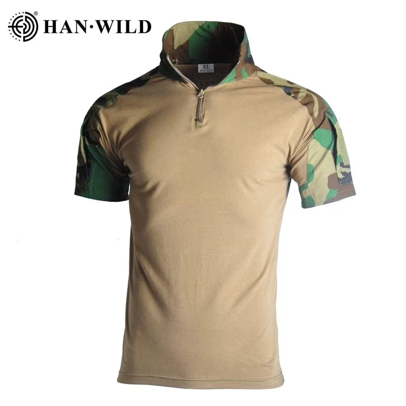 Militärische Camo-Shirts, T-Shirts für Herren, Outdoor, Airsoft, taktisches Combat-Shirt, Jagdkleidung, Tops, Trainingskleidung, Armee-T-Shirt, Wandern