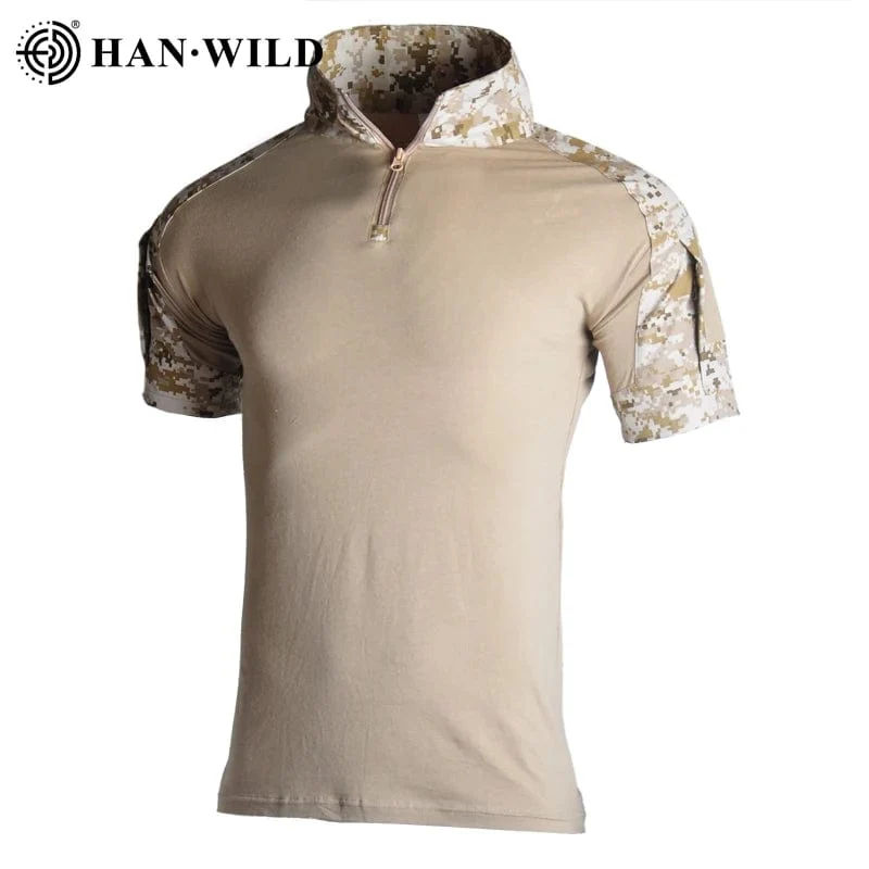 Militärische Camo-Shirts, T-Shirts für Herren, Outdoor, Airsoft, taktisches Combat-Shirt, Jagdkleidung, Tops, Trainingskleidung, Armee-T-Shirt, Wandern