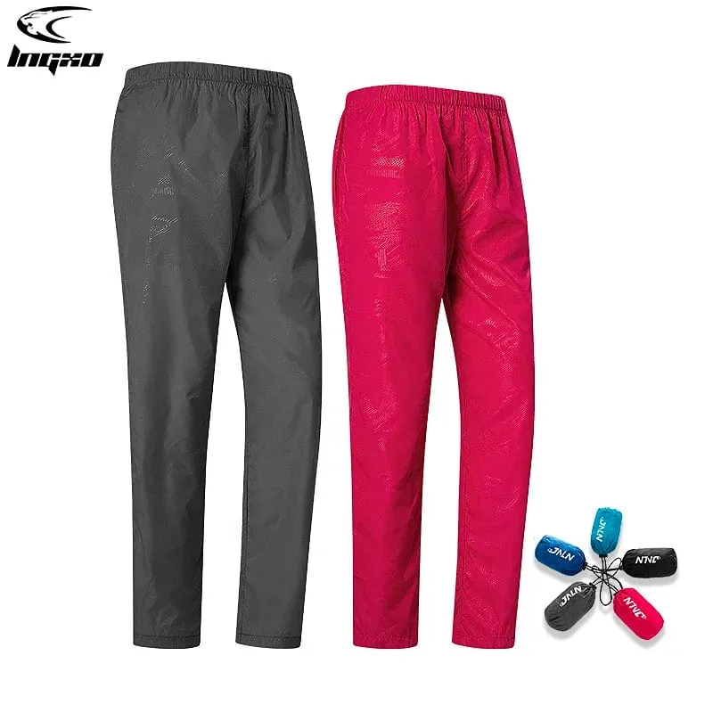 LNGXO Damen Herren Campinghose Trekking Klettern Wandern Wasserdichte Hose Unisex Sport Schnelltrocknende Bergregenhose Anti-UV