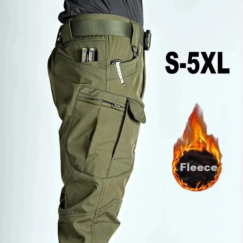 Männer Winter Wasserdicht Klettern SkiingTrekking Fleece Angeln Taktische Haifischhaut Militär Hosen Jacken Camping Wandern Hosen