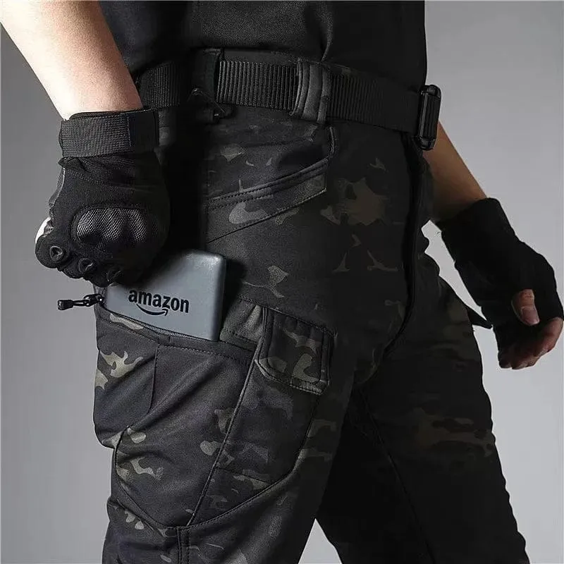 Männer Winter Wasserdicht Klettern SkiingTrekking Fleece Angeln Taktische Haifischhaut Militär Hosen Jacken Camping Wandern Hosen