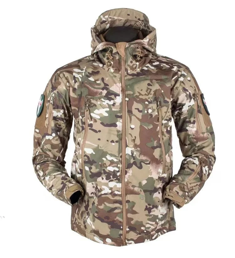 Männer Winter Wasserdicht Klettern SkiingTrekking Fleece Angeln Taktische Haifischhaut Militär Hosen Jacken Camping Wandern Hosen