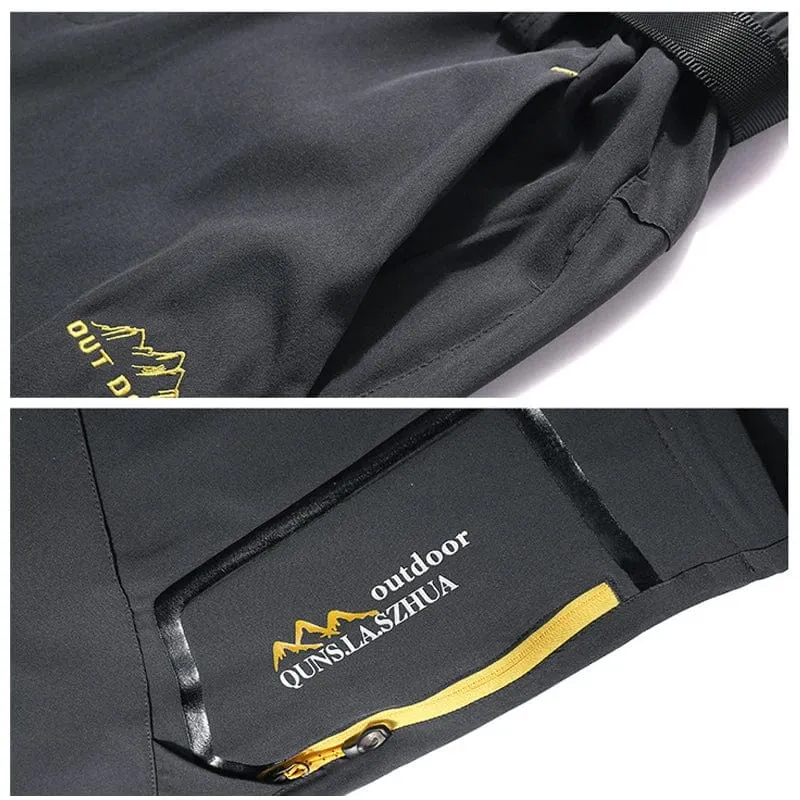 TRVLWEGO Herren-Camping-Wanderhose, Trekking-Hose mit hohem Stretchanteil, für den Sommer, dünn, wasserdicht, schnell trocknend, UV-beständig, für Outdoor-Reisen