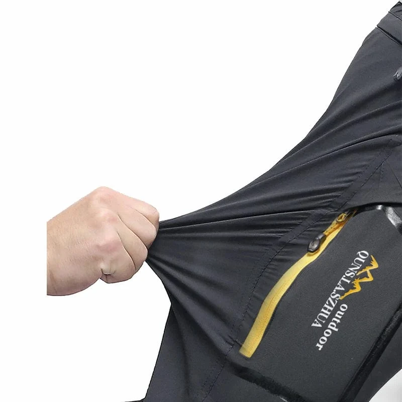 TRVLWEGO Herren-Camping-Wanderhose, Trekking-Hose mit hohem Stretchanteil, für den Sommer, dünn, wasserdicht, schnell trocknend, UV-beständig, für Outdoor-Reisen