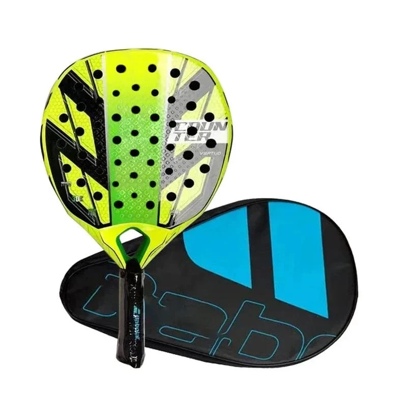 2024 Neuer Pala Padel Paddle-Tennisschläger mit weicher Oberfläche, Kohlefaser, weiche EVA-Oberfläche, Sportschläger für den Außenbereich