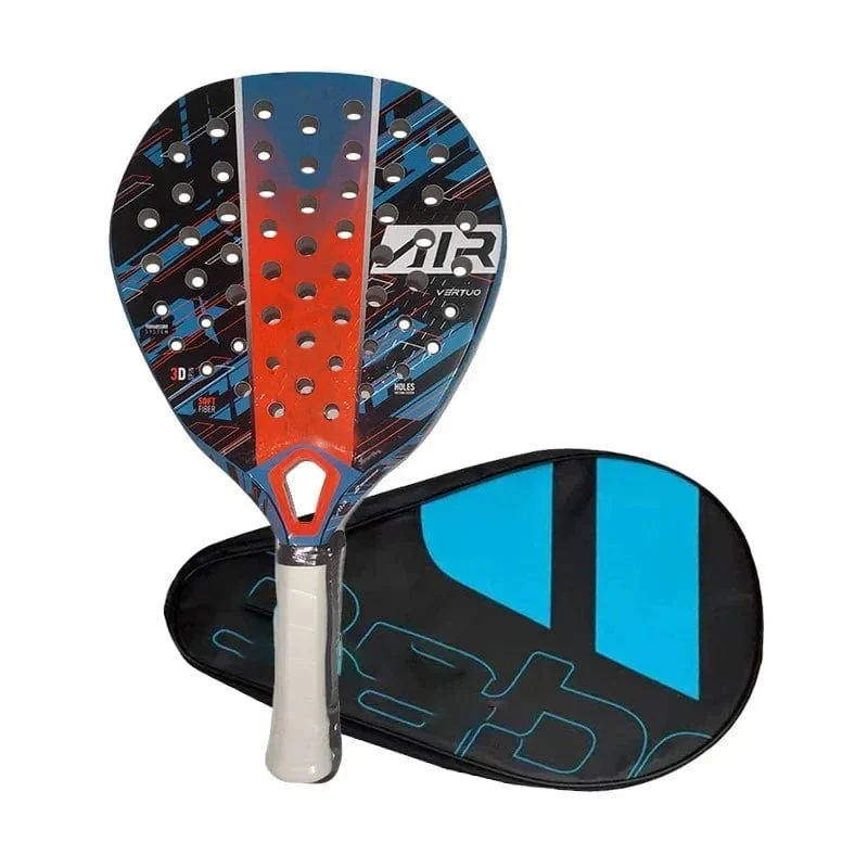 2024 Neuer Pala Padel Paddle-Tennisschläger mit weicher Oberfläche, Kohlefaser, weiche EVA-Oberfläche, Sportschläger für den Außenbereich