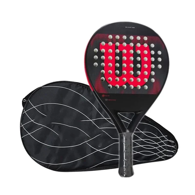 2024 Neuer Pala Padel Paddle-Tennisschläger mit weicher Oberfläche, Kohlefaser, weiche EVA-Oberfläche, Sportschläger für den Außenbereich