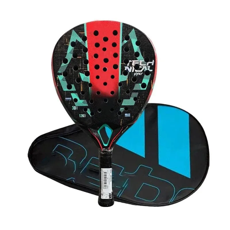 2024 Neuer Pala Padel Paddle-Tennisschläger mit weicher Oberfläche, Kohlefaser, weiche EVA-Oberfläche, Sportschläger für den Außenbereich
