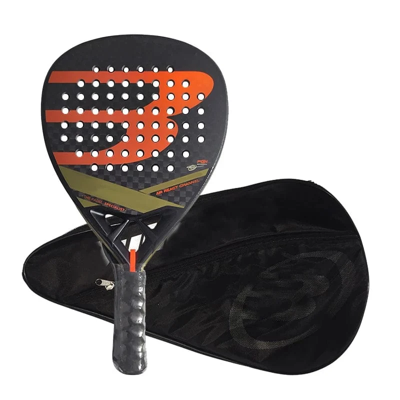 2024 Neuer Pala Padel Paddle-Tennisschläger mit weicher Oberfläche, Kohlefaser, weiche EVA-Oberfläche, Sportschläger für den Außenbereich