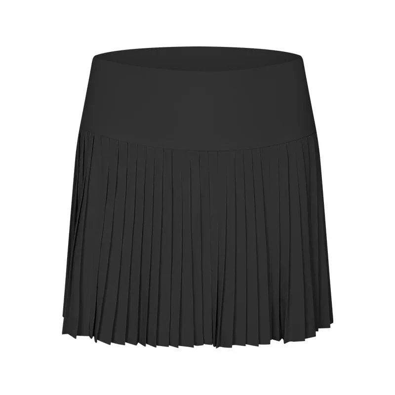 Damen Sport Tennis Röcke Hohe Taille Strumpfhosen Yoga Tennis Shorts Kleid Mit Taschen Plissee Tasche Rock Anti-Auspuff Schnell Trocknend