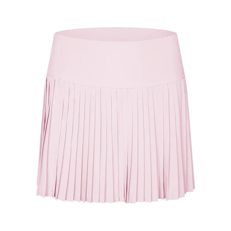Damen Sport Tennis Röcke Hohe Taille Strumpfhosen Yoga Tennis Shorts Kleid Mit Taschen Plissee Tasche Rock Anti-Auspuff Schnell Trocknend