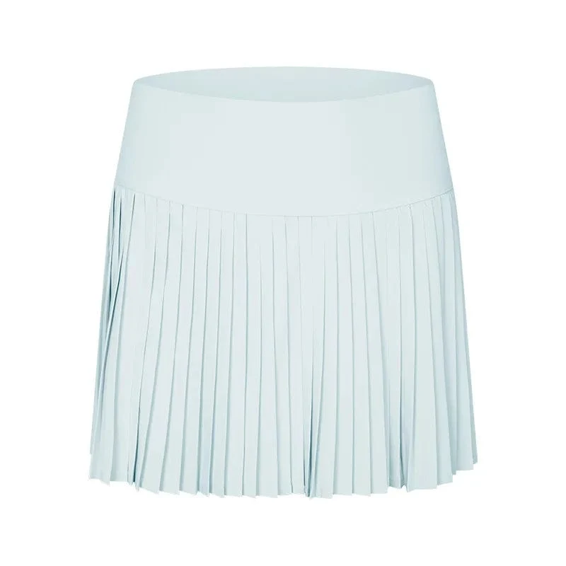Damen Sport Tennis Röcke Hohe Taille Strumpfhosen Yoga Tennis Shorts Kleid Mit Taschen Plissee Tasche Rock Anti-Auspuff Schnell Trocknend
