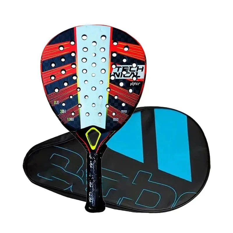 2024 neue Professionelle Padel Paddle Tennis Schläger Weiches Gesicht Carbon Faser Weiche EVA Gesicht Sport Schläger Im Freien Ausrüstung