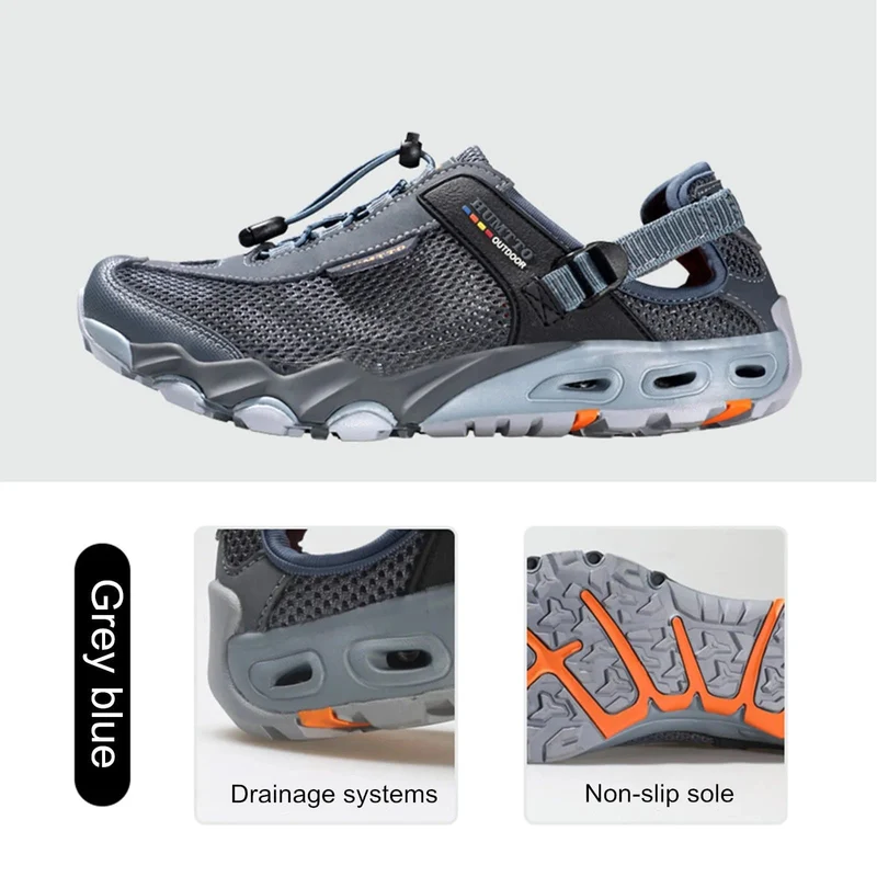 HUMTTO Sommer Wanderschuhe für Männer Outdoor Trekking Turnschuhe Frauen Klettern Sport Wandern Herren Weibliche Schuhe Wasser Strand Sandalen