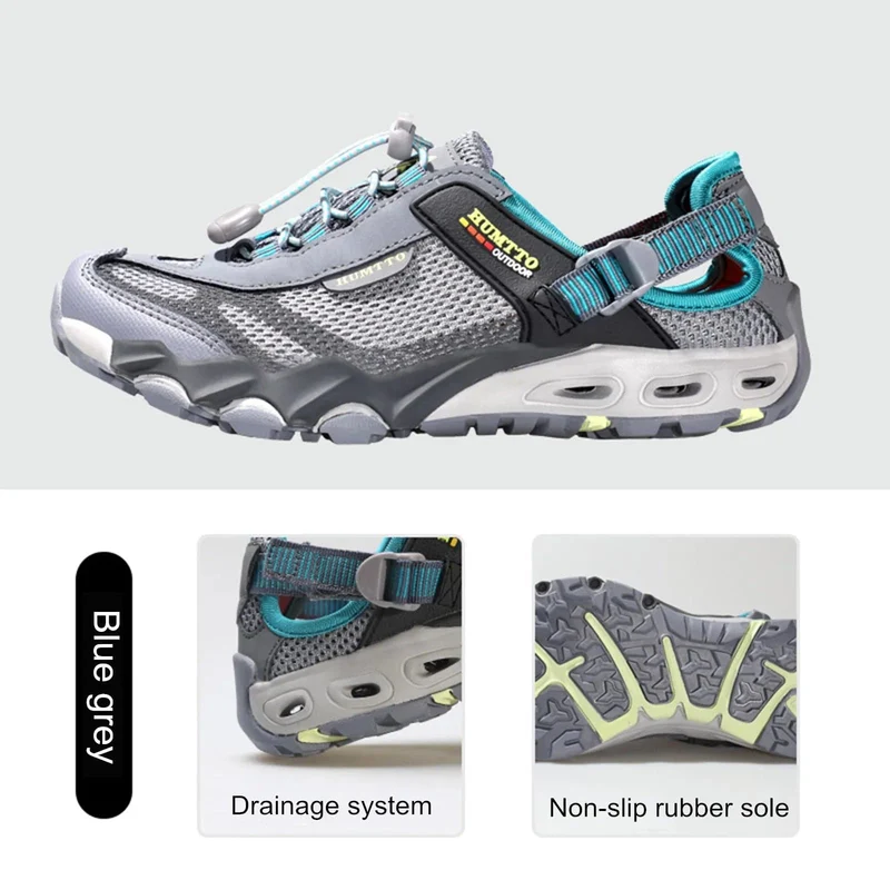 HUMTTO Sommer Wanderschuhe für Männer Outdoor Trekking Turnschuhe Frauen Klettern Sport Wandern Herren Weibliche Schuhe Wasser Strand Sandalen