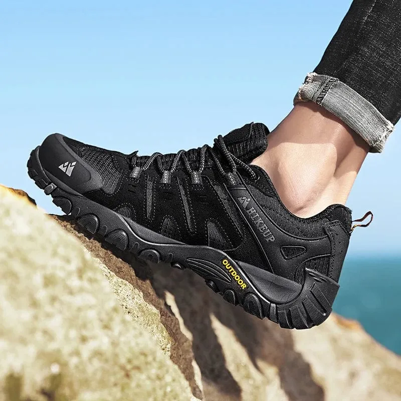 HIKEUP Herren-Wanderschuhe, Wildleder, Outdoor-Schuhe, verschleißfest, für Herren, Trekking, Wandern, Jagd, taktische Turnschuhe