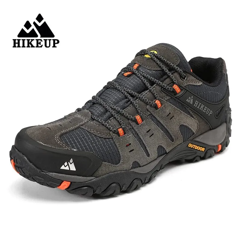HIKEUP Herren-Wanderschuhe, Wildleder, Outdoor-Schuhe, verschleißfest, für Herren, Trekking, Wandern, Jagd, taktische Turnschuhe